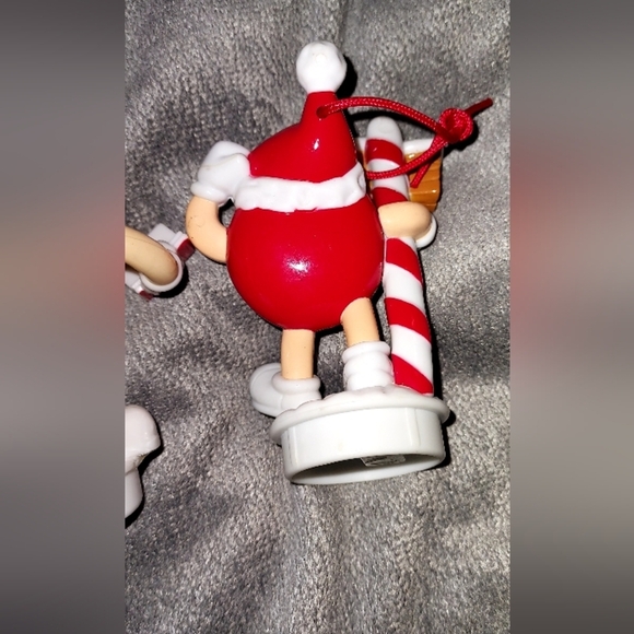 Vintage M&M's Yellow and Red Christmas Ornaments - Picture 5 of 5